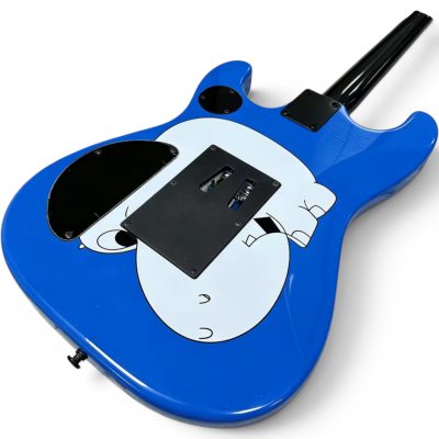 Custom Cinder Arm The Homeless Tom Morello Blue Tremolo Electric Guitar Black Neck Finish - Image 9