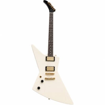 Custom Crown Cream Modernistic Explorer 6 String Electric Guitar - Image 7