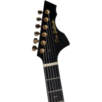 Custom Vesper Languedoc Region Fhole Bigsby Transparent Blue Spalted Maple Bracing Inside Guitar - Image 6