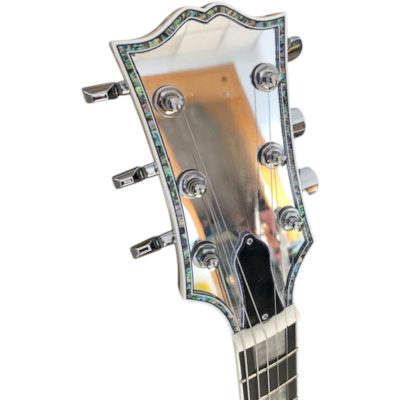 Custom Crown Special Full Chrome Mirror Abalone Shell Purfling Binding 3 Pickups Guitar - Image 4