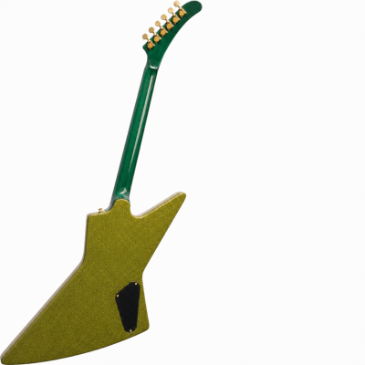 Custom Crown Olive Green Sparkle Dust Modernistic Explorer 6 String Electric Guitar - Image 7