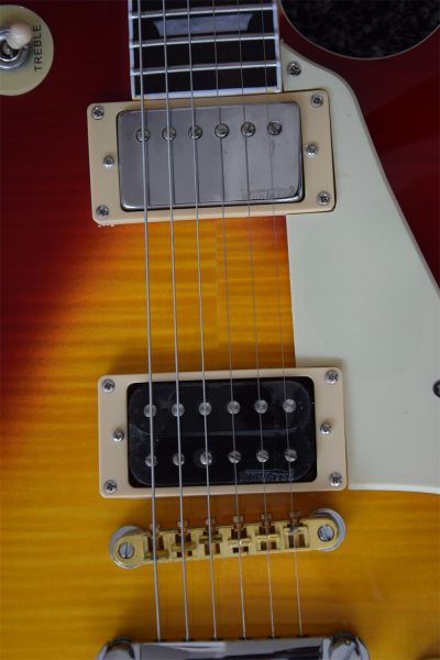 Custom Crown Jimmy Page Burst Electric Guitar - Image 12