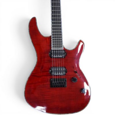 Custom Onyx Regius Transparent Red Gloss John 11 Ply Multi Laminate Neck Electric Guitar