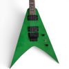 Custom Obsidian Flying V Slime Green Alexi Floyd Rose Tremolo Guitar