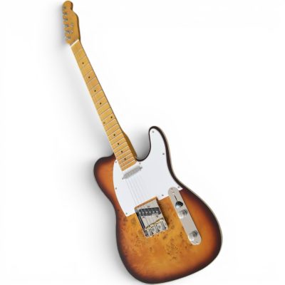 Custom Regent Journeyman 2 Color Sunburst Burl Maple Top Guitar - Image 3