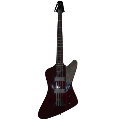 Custom Crown Nikki Sixx Thunderbird IV Satin Cherry 4 String Bass - Image 2