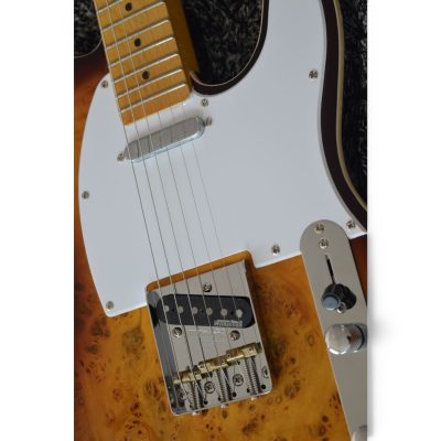 Custom Regent Journeyman 2 Color Sunburst Burl Maple Top Guitar - Image 6