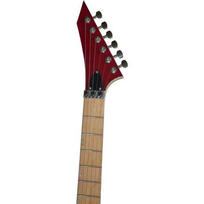 Custom Obsidian Lynch Floyd Rose Tremolo Red Sunburst Tiger Guitar - Image 4