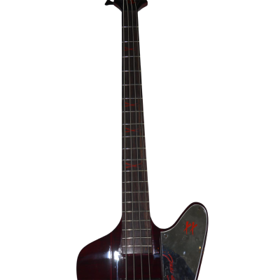 Custom Crown Nikki Sixx Thunderbird IV Satin Cherry 4 String Bass - Image 5