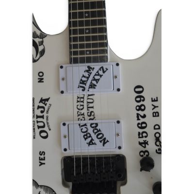 Custom Obsidian Kirk Ouija Board White Good Bye Electric Guitar Natural Maple Finish Neck - Image 4
