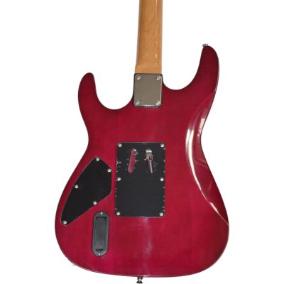 Custom Obsidian Lynch Floyd Rose Tremolo Red Sunburst Tiger Guitar - Image 7