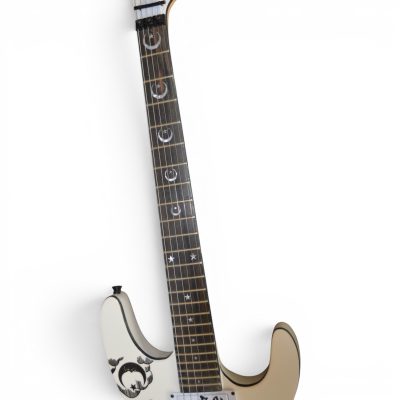 Custom Obsidian Kirk Ouija Board White Good Bye Electric Guitar Natural Maple Finish Neck - Image 6