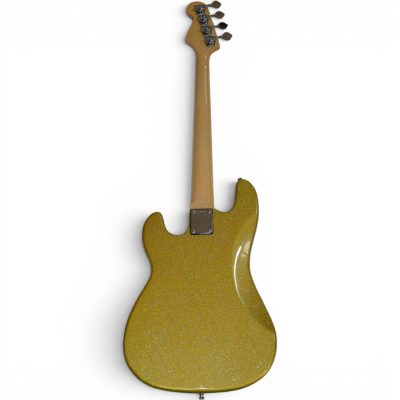 Custom Regent Mike Herrera Metallic Gold Sparkle 4 String Precision Bass - Image 6