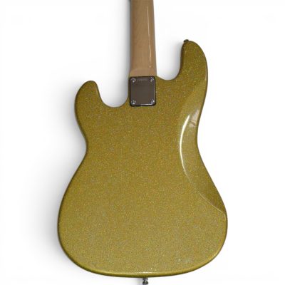 Custom Regent Mike Herrera Metallic Gold Sparkle 4 String Precision Bass - Image 7
