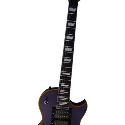 Custom Obsidian Deluxe Eclipse Electric Guitar Matte Plum Purple 3 Pickups Floyd Rose Tremolo - Image 4