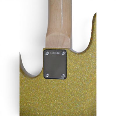 Custom Regent Mike Herrera Metallic Gold Sparkle 4 String Precision Bass - Image 9