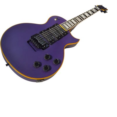 Custom Obsidian Deluxe Eclipse Electric Guitar Matte Plum Purple 3 Pickups Floyd Rose Tremolo - Image 6