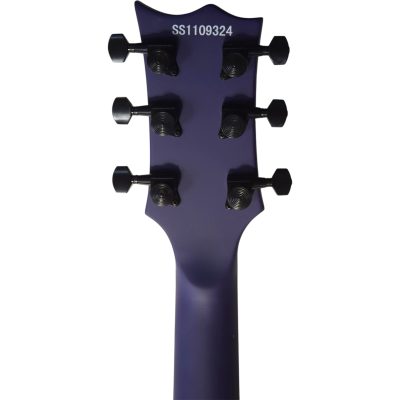 Custom Obsidian Deluxe Eclipse Electric Guitar Matte Plum Purple 3 Pickups Floyd Rose Tremolo - Image 8