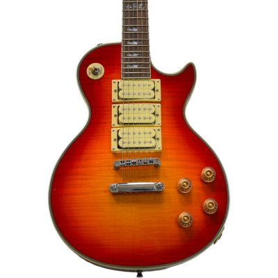 Custom Crown Ace Frehley Kiss Heritage Sunburst Flamed Maple Top 6 String Guitar 3 Pickups