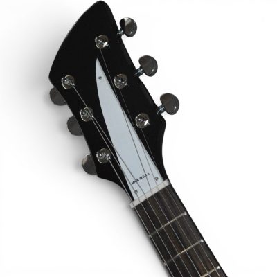 Custom Nova Jetglo Black 325 21 Inch Lennon 6 String Guitar Bigsby Tremolo - Image 4