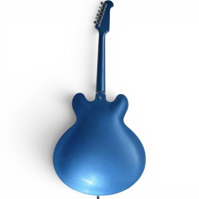 Custom Crown DG335 Grohl Pelham Blue Diamond Guitar Cream Pickup Rings Left Handed - Image 8