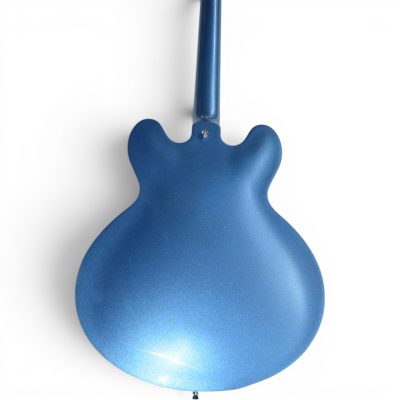 Custom Crown DG335 Grohl Pelham Blue Diamond Guitar Cream Pickup Rings Left Handed - Image 9