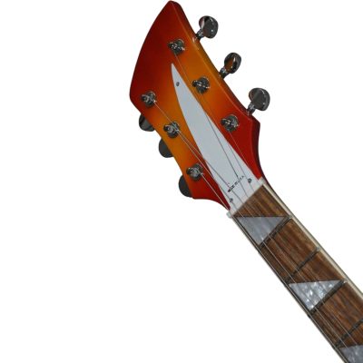 Custom Nova Cherry Fireglo 330 2 Pickups 6 String Electric Guitar - Image 4
