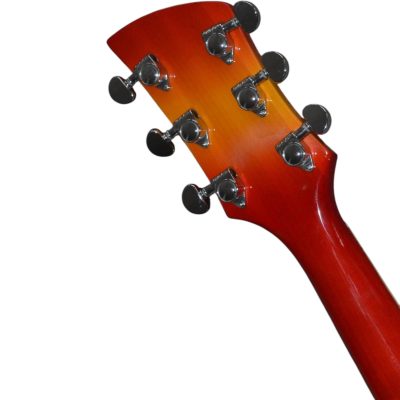 Custom Nova Cherry Fireglo 330 2 Pickups 6 String Electric Guitar - Image 5