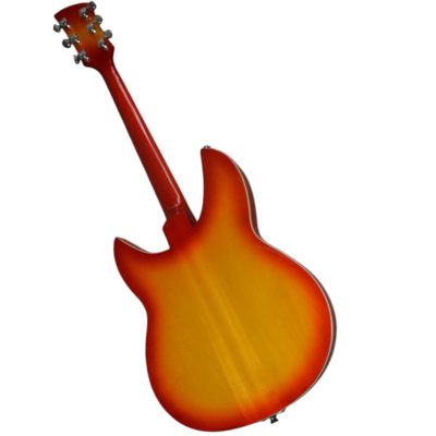 Custom Nova Cherry Fireglo 330 2 Pickups 6 String Electric Guitar - Image 7
