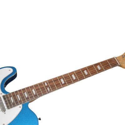 Custom Regent Peal Blue Left Handed Clapton White Pearloid Pickguard Guitar - Image 6