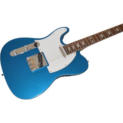 Custom Regent Peal Blue Left Handed Clapton White Pearloid Pickguard Guitar - Image 7