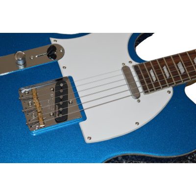 Custom Regent Peal Blue Left Handed Clapton White Pearloid Pickguard Guitar - Image 8