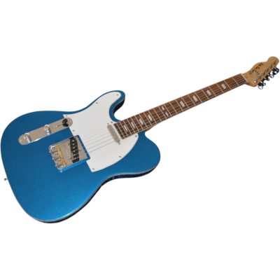Custom Regent Peal Blue Left Handed Clapton White Pearloid Pickguard Guitar - Image 9