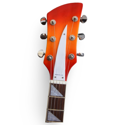 Custom Nova Sunburst Fireglo 330 2 Pickups 6 String Electric Guitar - Image 4