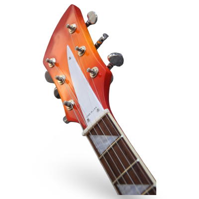 Custom Nova Sunburst Fireglo 330 2 Pickups 6 String Electric Guitar - Image 6