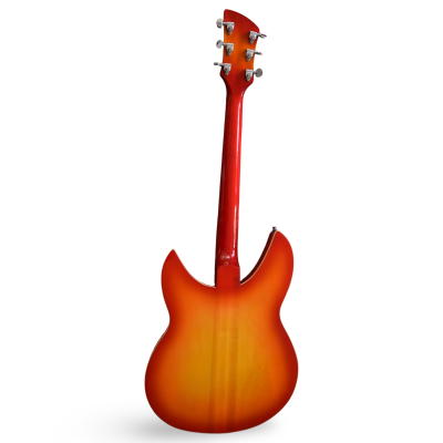 Custom Nova Sunburst Fireglo 330 2 Pickups 6 String Electric Guitar - Image 9