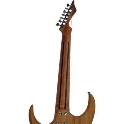 Custom Topaz Black Machine Turquoise Iris Burst 7 String Guitar Birdseye - Image 7