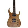 Custom Topaz Black Machine Natural Birdseye 7 String Guitar