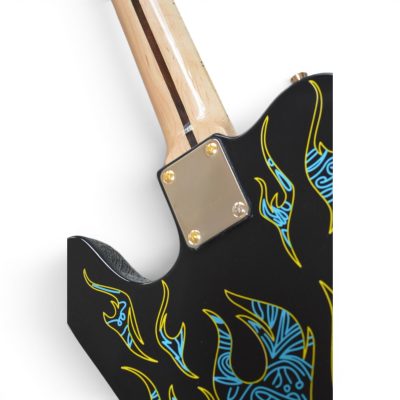 Custom Regent Blue Paisley Flames James Burton Guitar 3 Pickups - Image 8