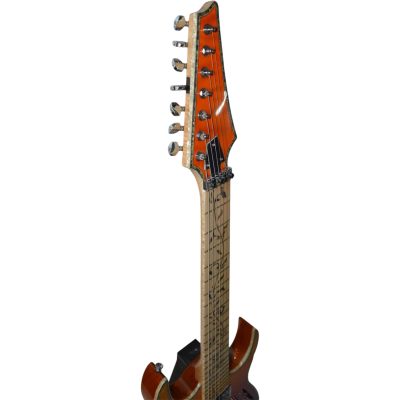Custom Axis Vai Root Beer Burst Jem Quilted Maple Top Floyd Rose Tremolo 7 String Guitar - Image 6