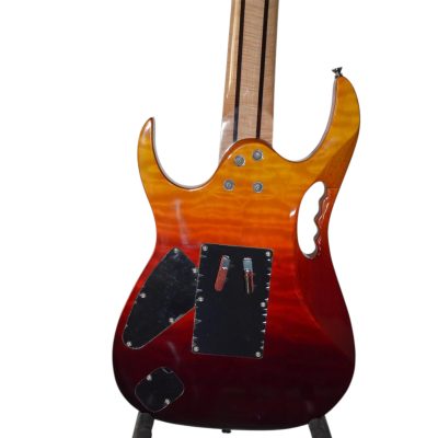 Custom Axis Vai Root Beer Burst Jem Quilted Maple Top Floyd Rose Tremolo 7 String Guitar - Image 9