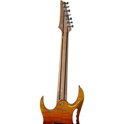 Custom Axis Vai Root Beer Burst Jem Quilted Maple Top Floyd Rose Tremolo 7 String Guitar - Image 10