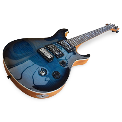 Custom Monarch 24 Faded Blue Burst SE Santana Flamed Maple Top Electric Guitar