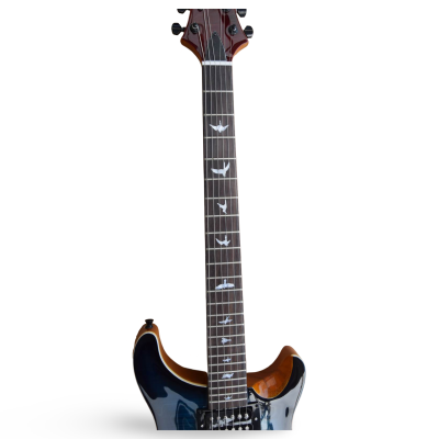 Custom Monarch 24 Faded Blue Burst SE Santana Flamed Maple Top Electric Guitar - Image 7