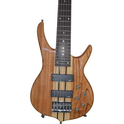 Custom Denver Elite BSR Natural Ash Bubinga Top 6 String Bass