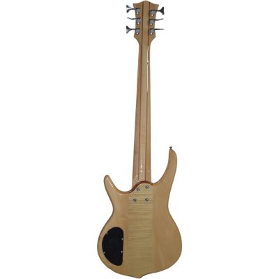 Custom Denver Elite BSR Natural Ash Bubinga Top 6 String Bass - Image 5