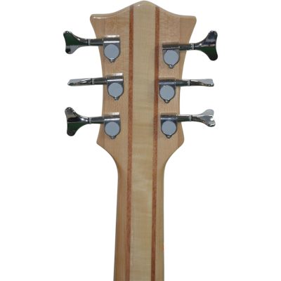 Custom Denver Elite BSR Natural Ash Bubinga Top 6 String Bass - Image 7