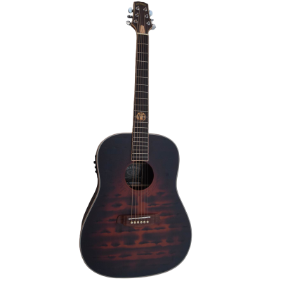 Custom Forge Jack Daniels Aged Barrel Finish Dreadnought Acoustic Electric Guitar - Image 5