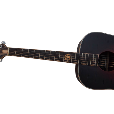 Custom Forge Jack Daniels Aged Barrel Finish Dreadnought Acoustic Electric Guitar - Image 7