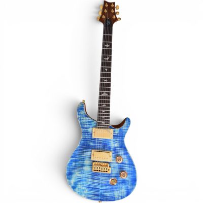 Custom Monarch Faded Blue Jean David Grissom Flamed Maple Top Guitar - Image 2